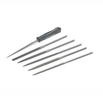 Bahco Needle Set of 6 2-470-16-2-0 16cm Cut 2 Smooth - 2 470 16 2