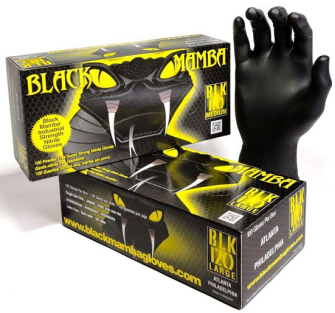 Black Mamba Industrial Strength Nitrile Gloves - Box of 100