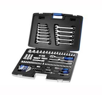 Britool Socket 1/4 & 1/2in Mixed Drive & Spanner Set 101 Piece -