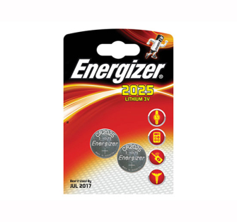 Energizer CR2025 Coin Lithium Batteries - Pack of 2