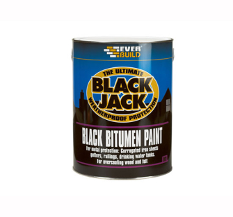 Everbuild Black Jack Black Bitumen Paints 901 - 5 Litre