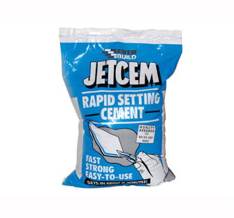 Everbuild Jetcem Rapid Set Cement - 3kg 1 Box Of 4 x 2kg Packs
