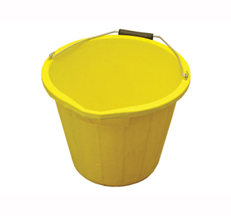 Faithfull 3 Gallon 15 litre Bucket - Yellow - Bucket Builder