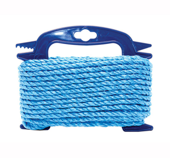 Faithfull Blue Poly Ropes on Hangers - 10mm 10m