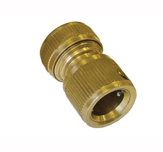 Faithfull Brass Female Water Stop Connector 1/2in - Hose Fittingb