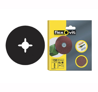 Flexovit Drill Mountable Discs - 10 x 120g