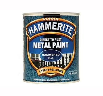 Hammerite Direct to Rust Hammered Finish Paint - White 250ml