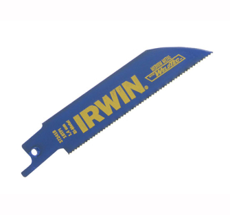 Irwin Sabre Saw Blades 418R 100mm Metal Cutting - Pack of 5