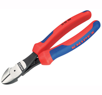 Knipex Diagonal Cutters High Leverage Comfort Grip 74 02 - Comfor