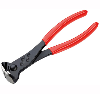 Knipex End Cutting Pliers 68 01 Series - PVC Grips 180mm