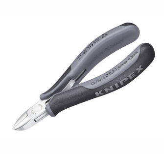 Knipex ESD Electronic Diagonal Cut Pliers - Round Small Bevel 115