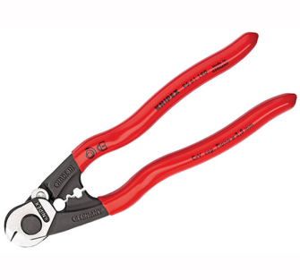 Knipex Wire Rope Cutter PVC Grip 190mm - PVC Grips 190mm