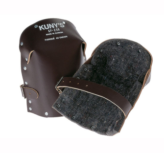Kuny's KP299 Heavy-Duty Leather Thick Felt Knee Pads - Heavy Duty