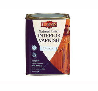 Liberon Natural Finish internal Varnish - Clear Matt 1 Litre