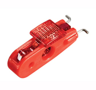 MasterLock Lockout Mini Circuit Breaker over 11mm - Red Lockout