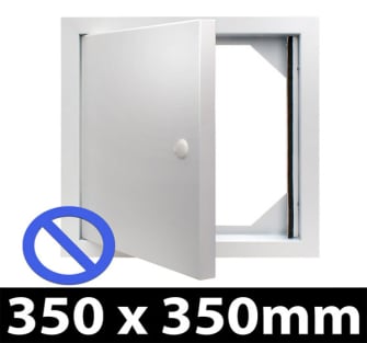 Non Fire Rated Metal Access Panel - Standard Lock - 350x350mm PF