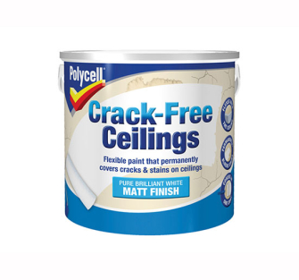 Polycell Crack Free Ceilings - Smooth Matt 5 Litre