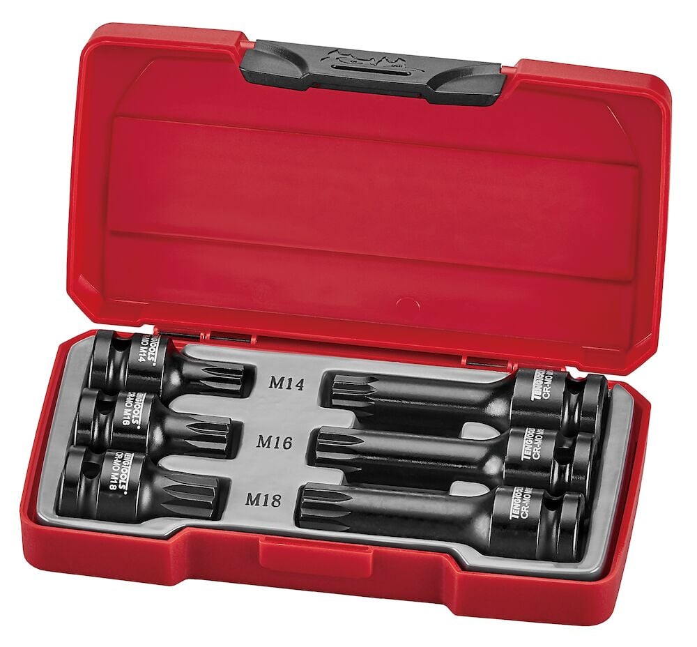 Triple square impact socket set discount