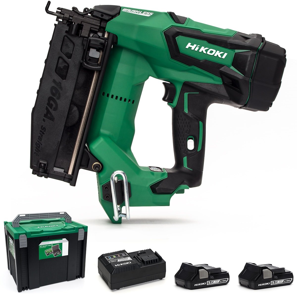 HiKOKI NT1865DBSLJX 18v Brushless Nail Gun 16Ga Second Fix Nail Gun