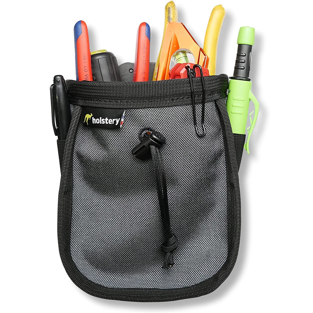 Side tool pouch outlet