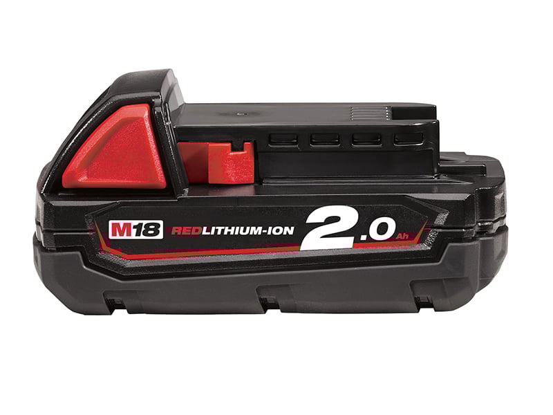 Milwaukee M18 M18B2 Red Lithium Ion Battery 18 Volt 2.0Ah MILM18B2